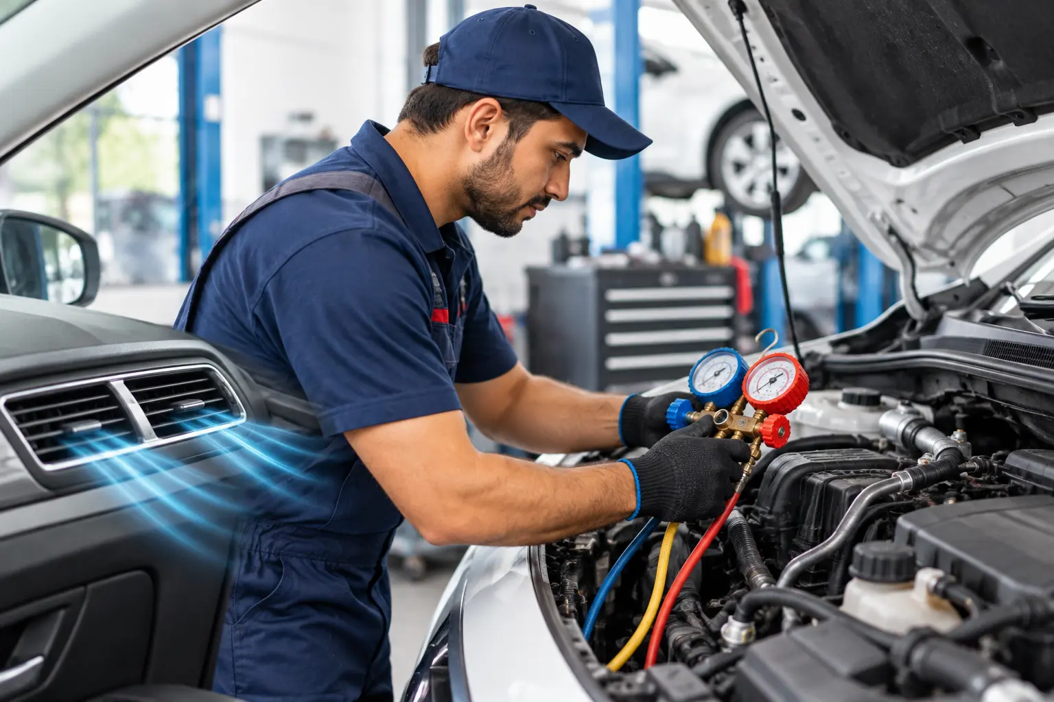 Car AC servicing